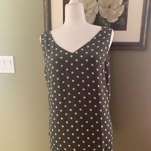 Beautiful floral and Polka dot two ways top